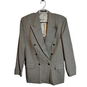 Givenchy Monsieur VINTAGE gray double breasted sport coat blazer jacket size 46*